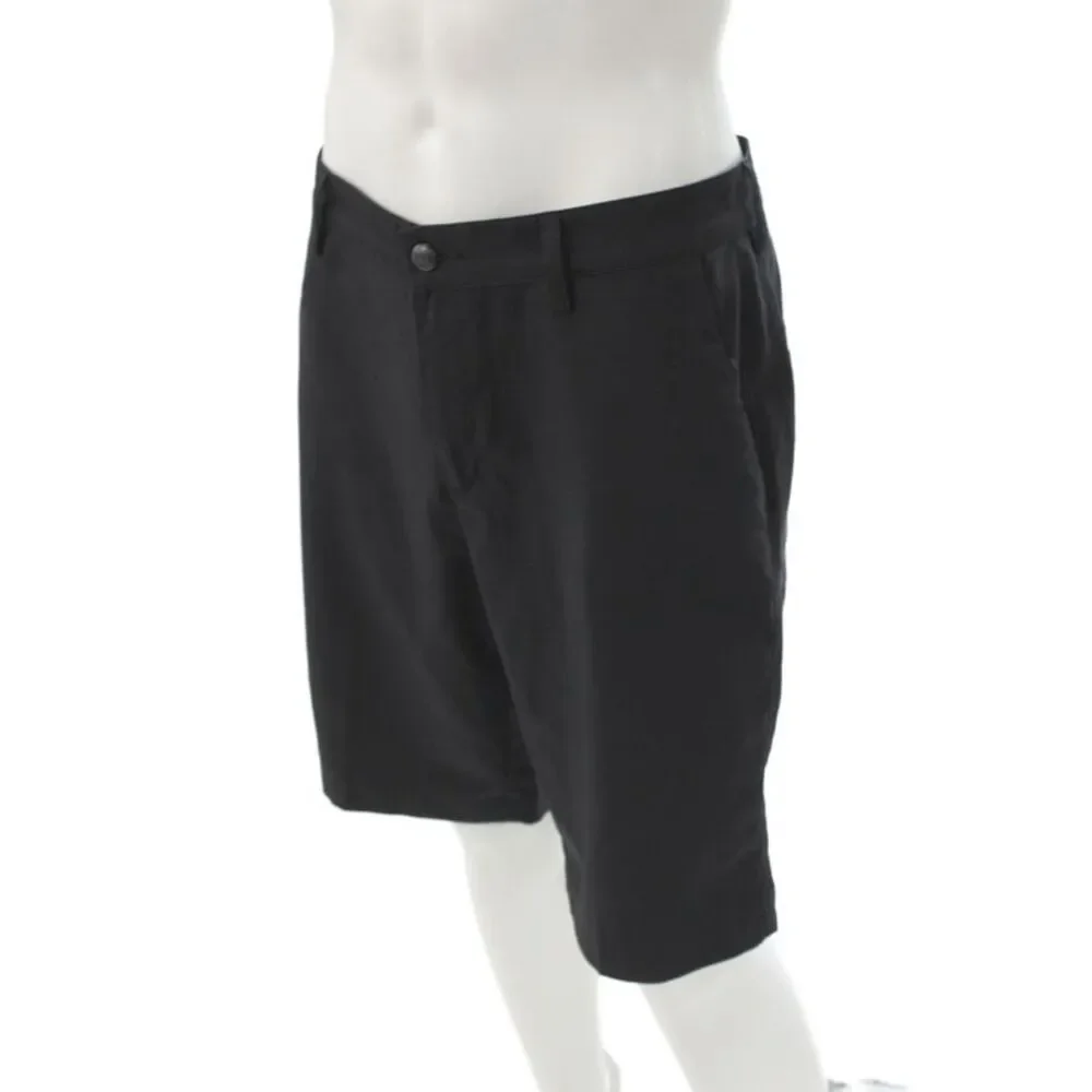Adidas Mens Athletic Black Polyester Blend Shorts Size 32